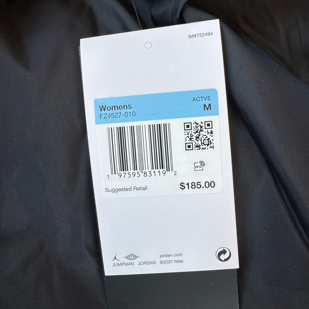 Jordan Nike - Air Jordan Black Puffer Jacket Women's Size Medium (NWT) - Picture 8 of 15